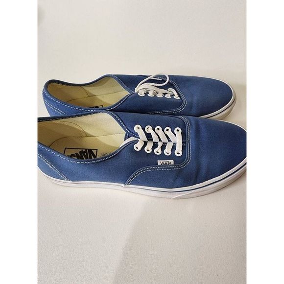 Mens Size 11 Vans Authentic Navy skateboard shoe excellent condition - Picture 6 of 7